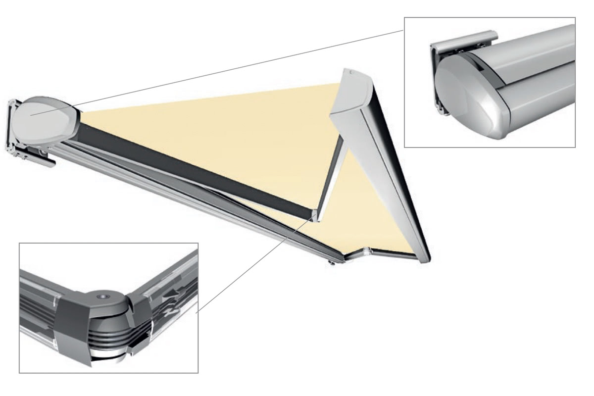 cassette helioscreen motorised folding arm awning Adelaide SA