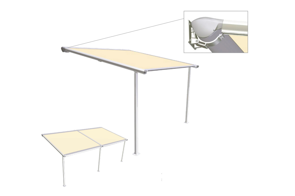 vario pergola Helioscreen motorised awning motorised