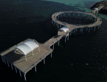 Foreshore shelters for Whyalla circular jetty