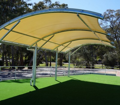 shade structure St ignatius college school Cit of norwood