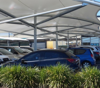 Car park shade structure shelter Seaford Central City of Onkaparinga SA