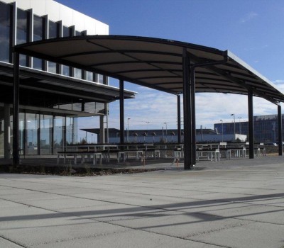 Custom shelter Techport offices Osborne City of Port Adelaide Enfield