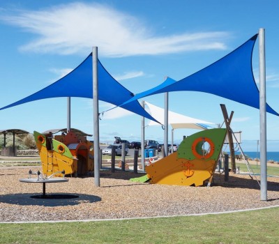 shade sail city of onkaparinga maslin beach frank hilton reserve