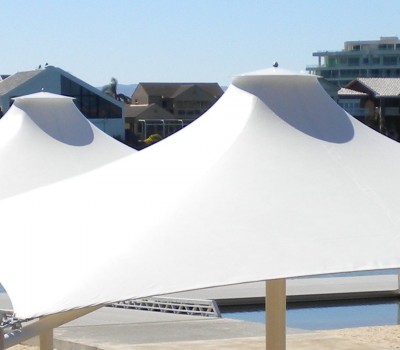 Permanent commercial umbrella West Lakes Rowing Club City of Charles Sturt SA
