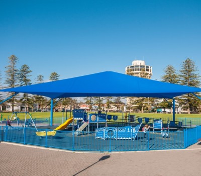 Frame shade sail Wigley Reserve Glenelg City of Holdast Bay SA